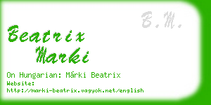 beatrix marki business card