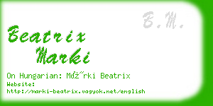 beatrix marki business card